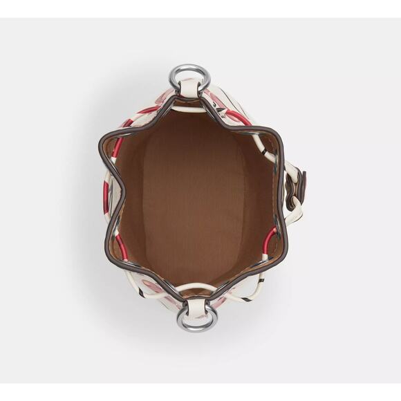 🍒 Coach Mini Bucket Bag With Cherry Print - Picture 3 of 10